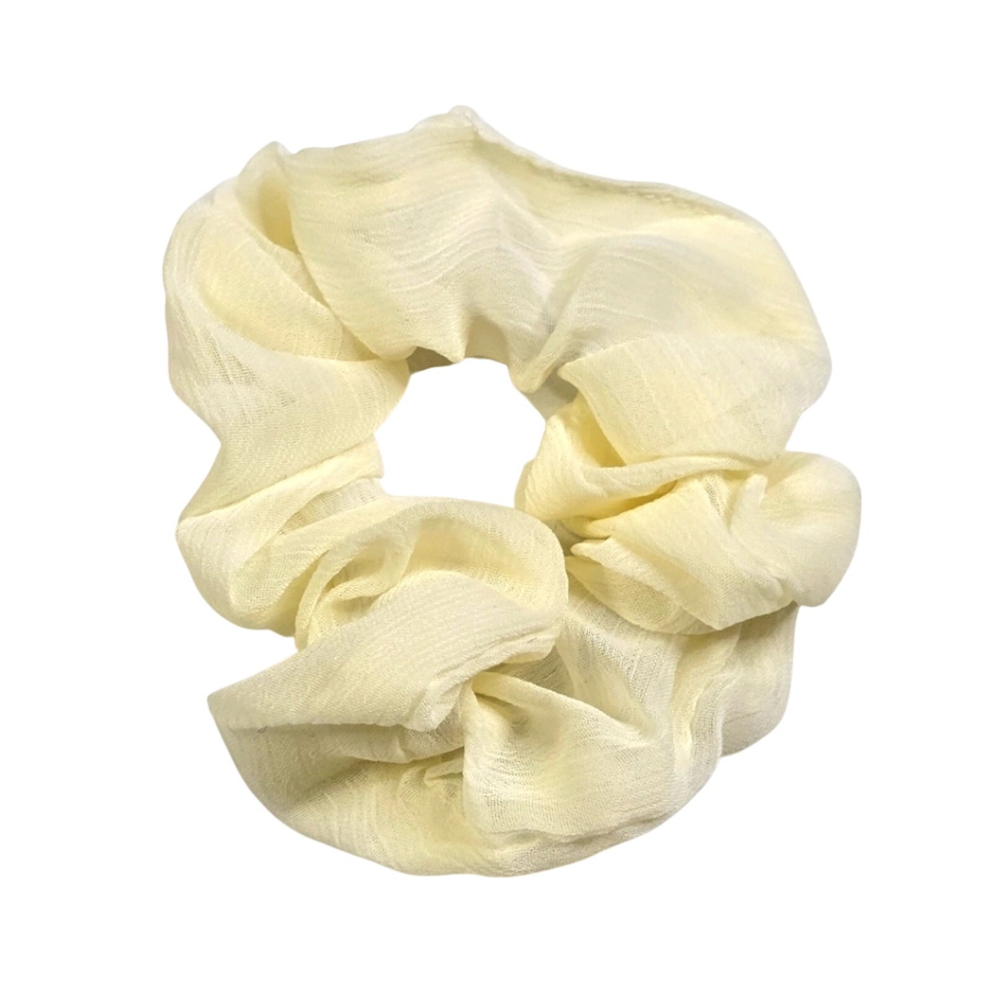 Ivory Cream Accessorie Scrunchie Hair Tie Hair Band Elastic Stretch Handmade SB2