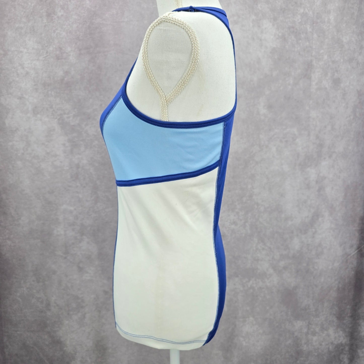 Grand Slam Blue Racerback Activewear Streetwear Tank Top Small