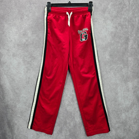 Gap Kids Red Jogger Track Athletic Pants Long Boys Bottoms Stripe Youth Large