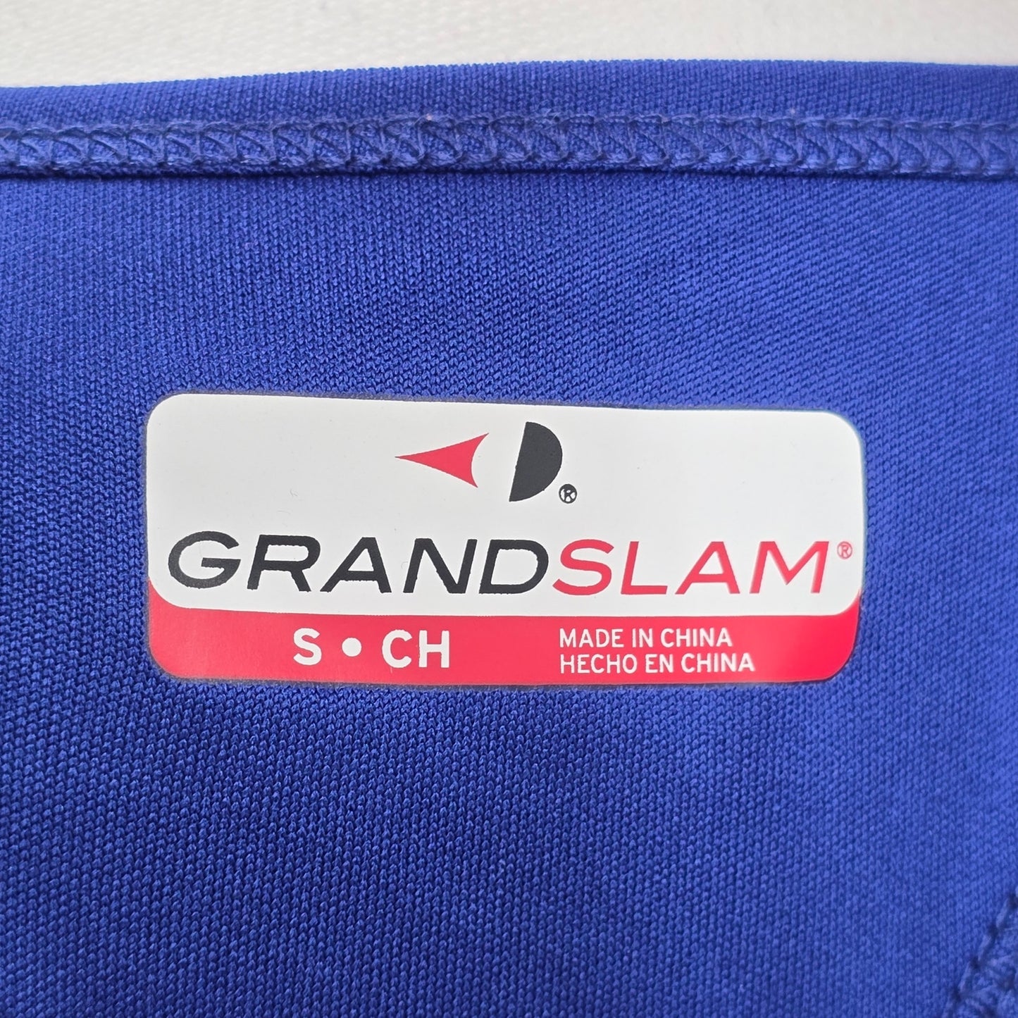 Grand Slam Blue Racerback Activewear Streetwear Tank Top Small