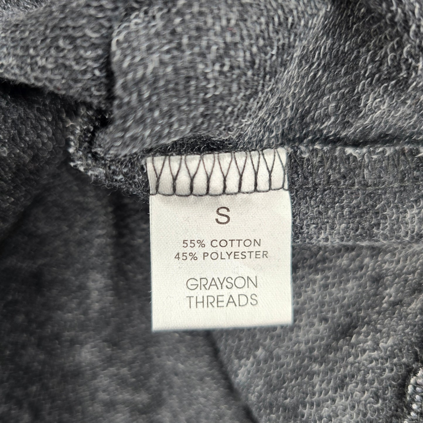 Grayson Threads Gray White Spider Web Pattern Long Sleeve Pullover Sweater Small