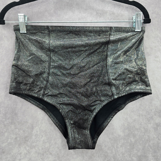 White House Black Market Black Bikini Hi Rise Bottom Swimwear Small