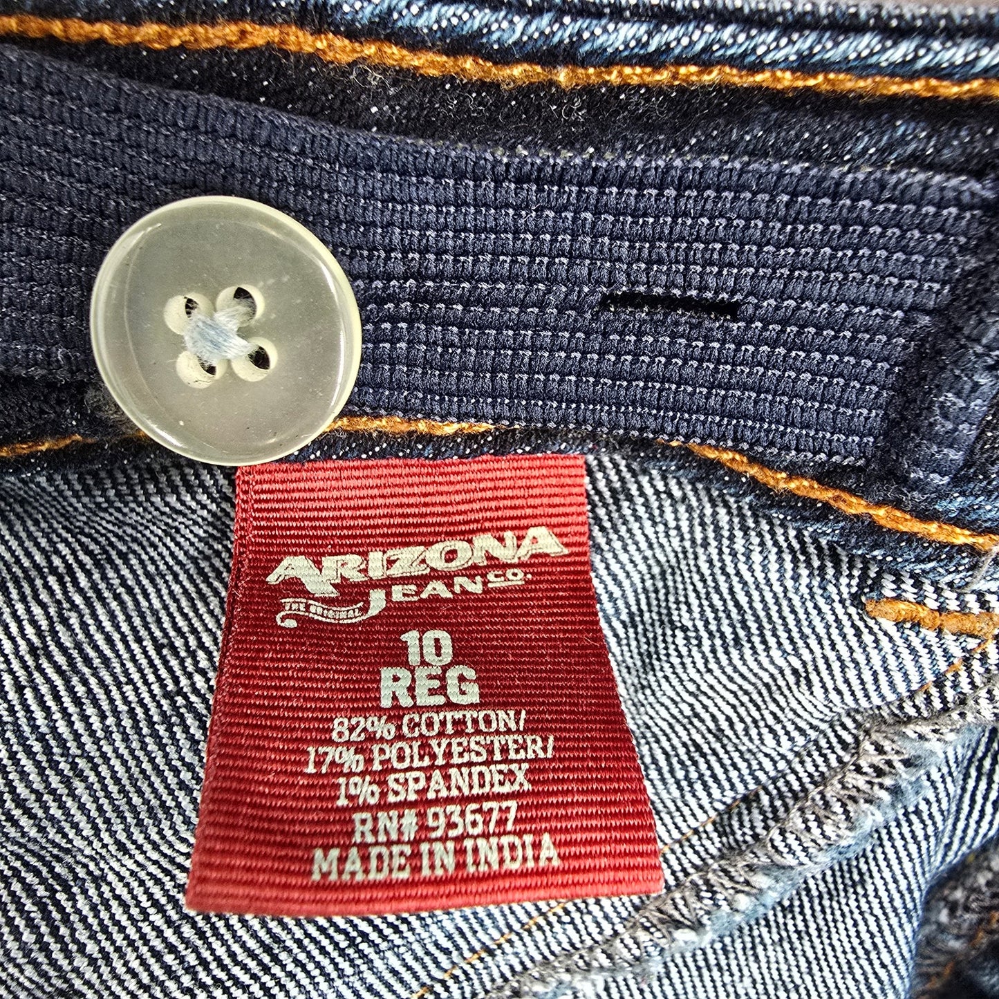 Arizona Jean Co Blue Jeans Demin Skinny Jegging Junior Kids Youth 10 Regular