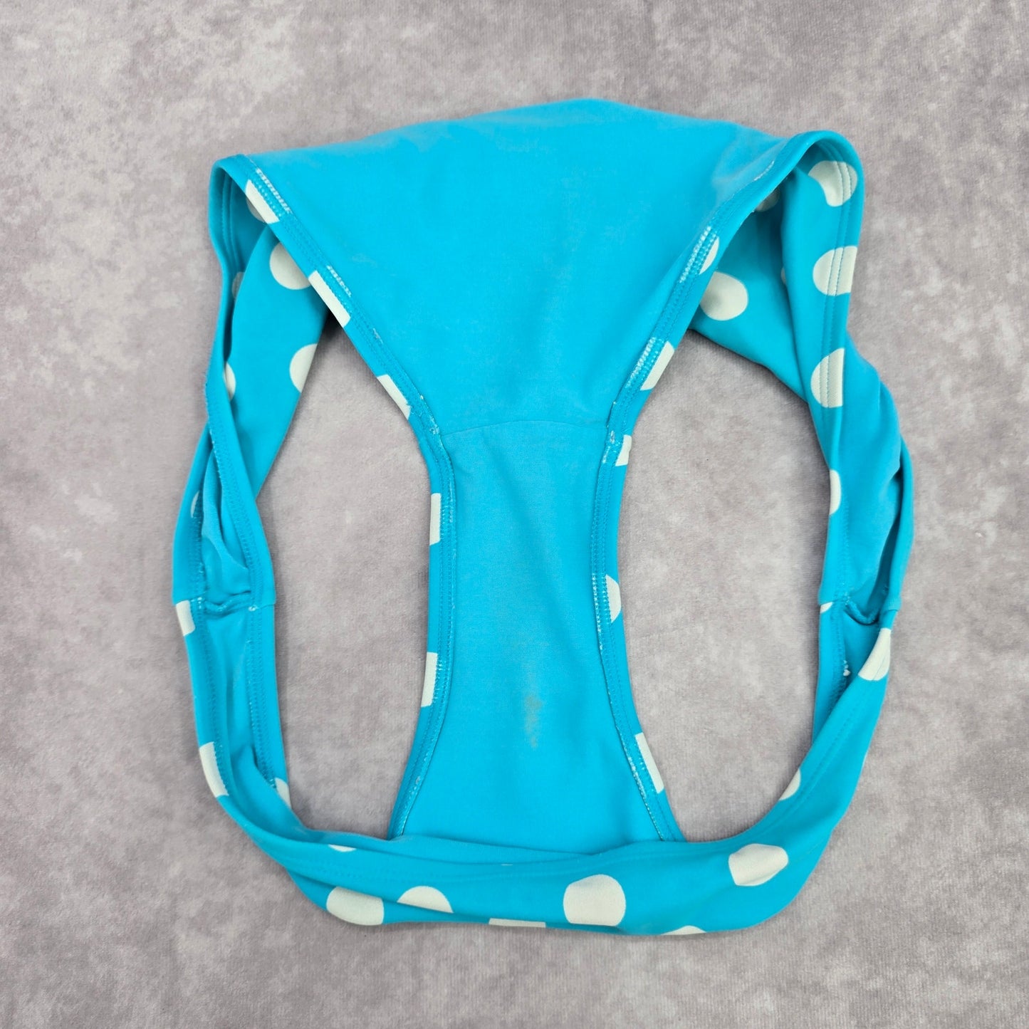 Arizona Jeans Company Blue Polka Dot Cheeky Medium Bikini Bottom Swimwear