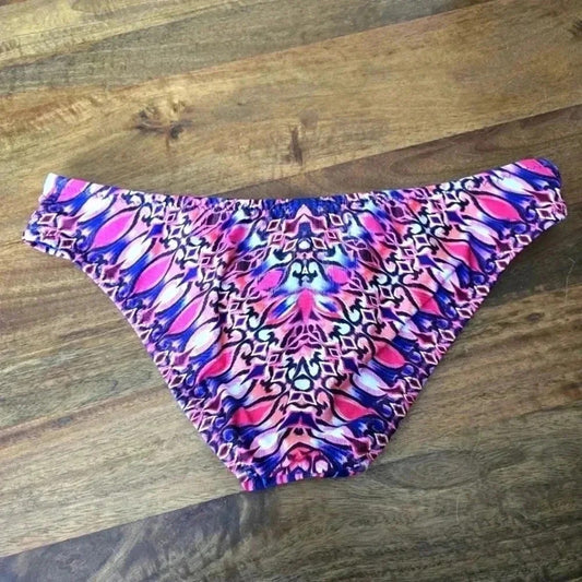 Becca Purple Bikini Bottoms Swimwear Swimsuit Size Medium