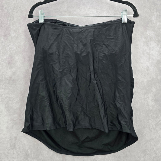 Old Navy Black Strapless Tube Top Padded Tankini XL Extra Large