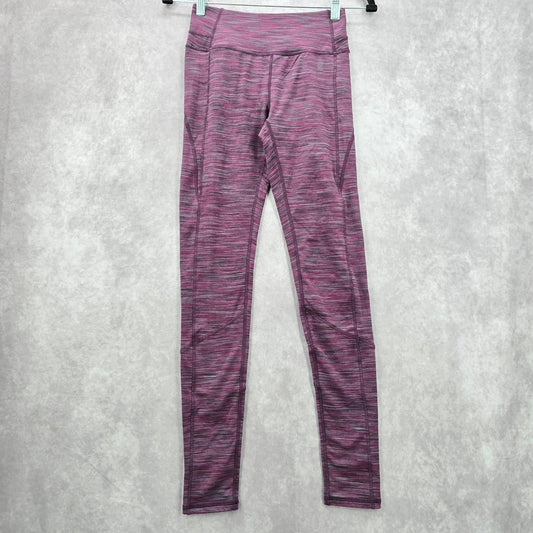 Kyodan Purple Gray Merlot Space Dye Double Brushed Legging Bottoms Extra Small