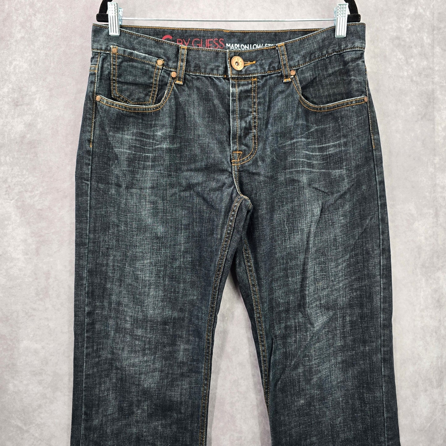 G by Guess Marlon Low Straight Button Fly 34x30 Cotton Denim Jeans Pants Bottoms