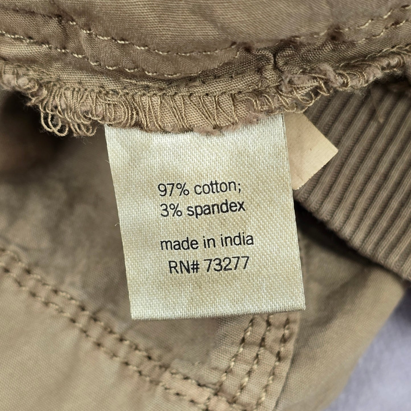 Sonoma Tan Cargo Flat Front Bottoms Pants Shorts Cotton 8