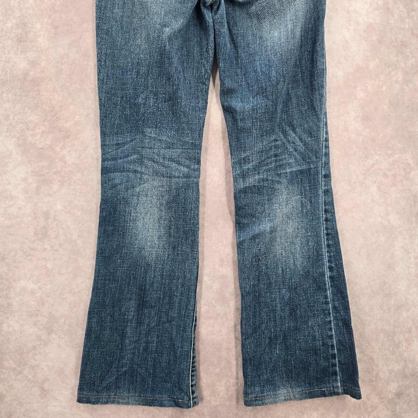 057. Apt 9 Bootcut Modern Fit Blue Straight Flare Denim Pants Jeans 4