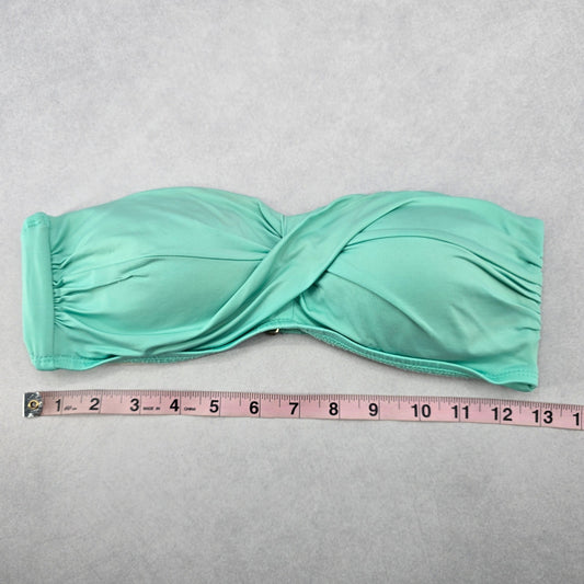 Mossimo Green Crisscross Strapless Bandeau Bikini Bralette Swim Top S Small