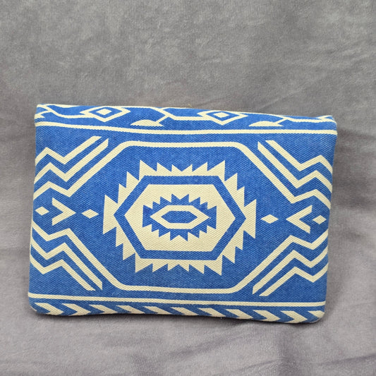 Street Level Blue Colorful Beaded Boho Tribal Mojave Crossbody Clutch Purse Bag