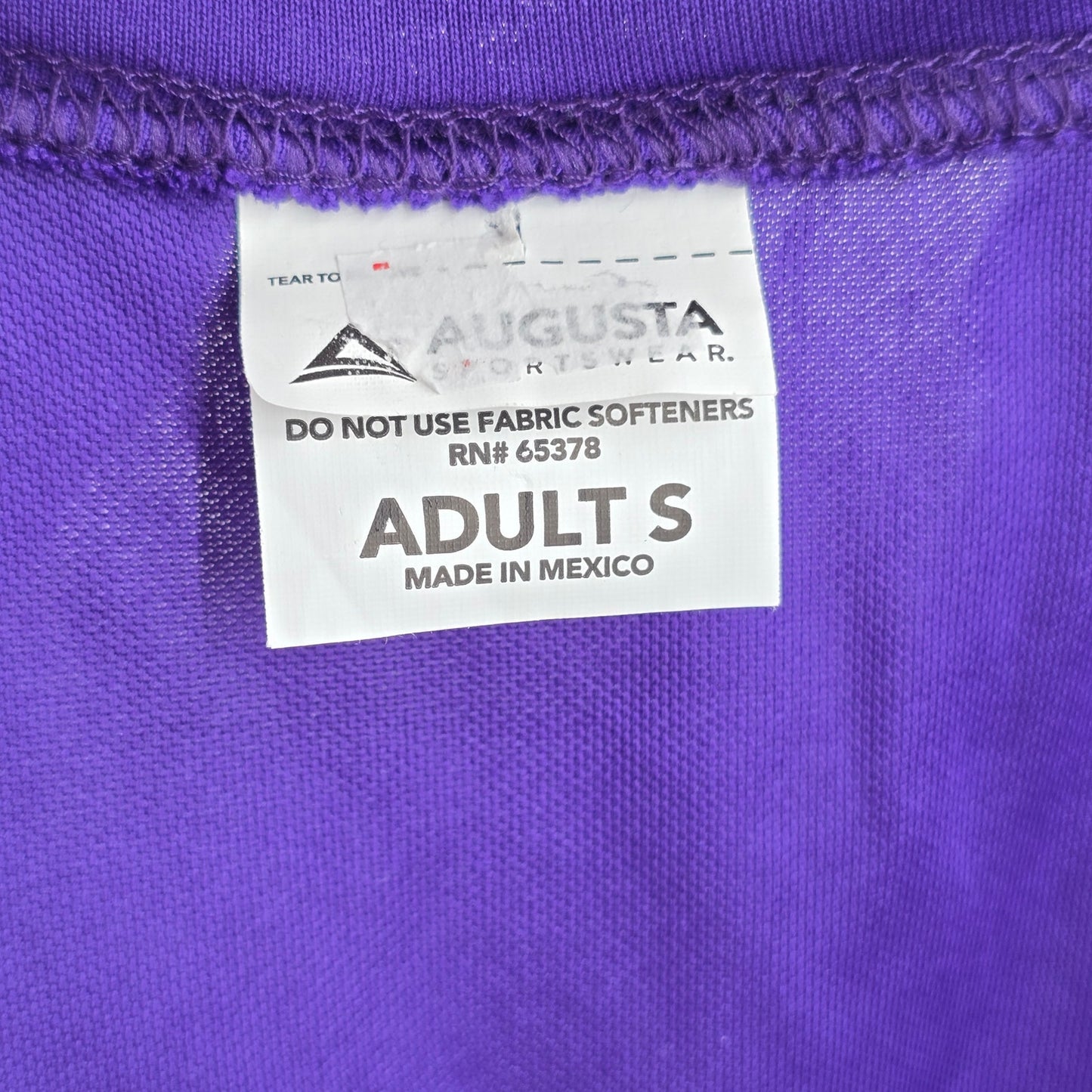 Augusta Sportswear Purple Active Short Sleeve Cartersville Tshirt Top Small