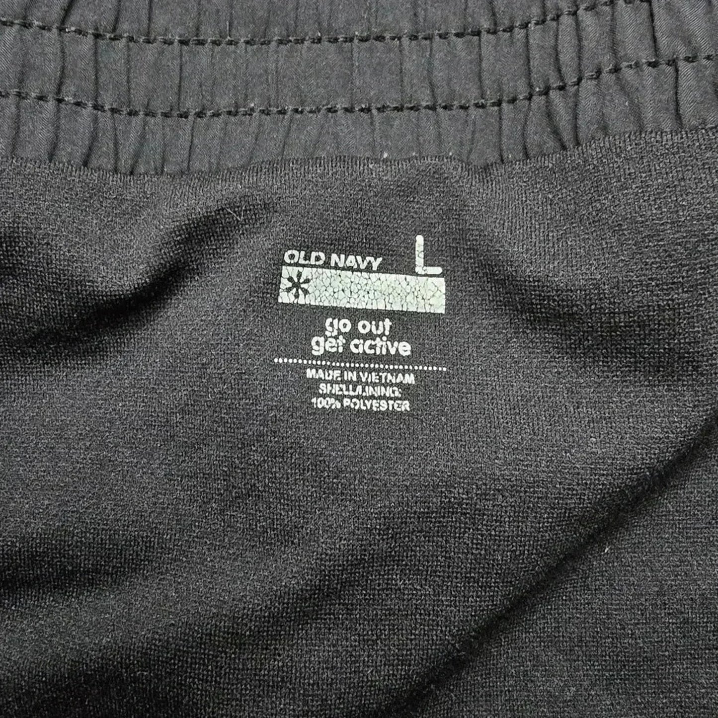 Old Navy Active Black Pull On Athletic Running Shorts Large
