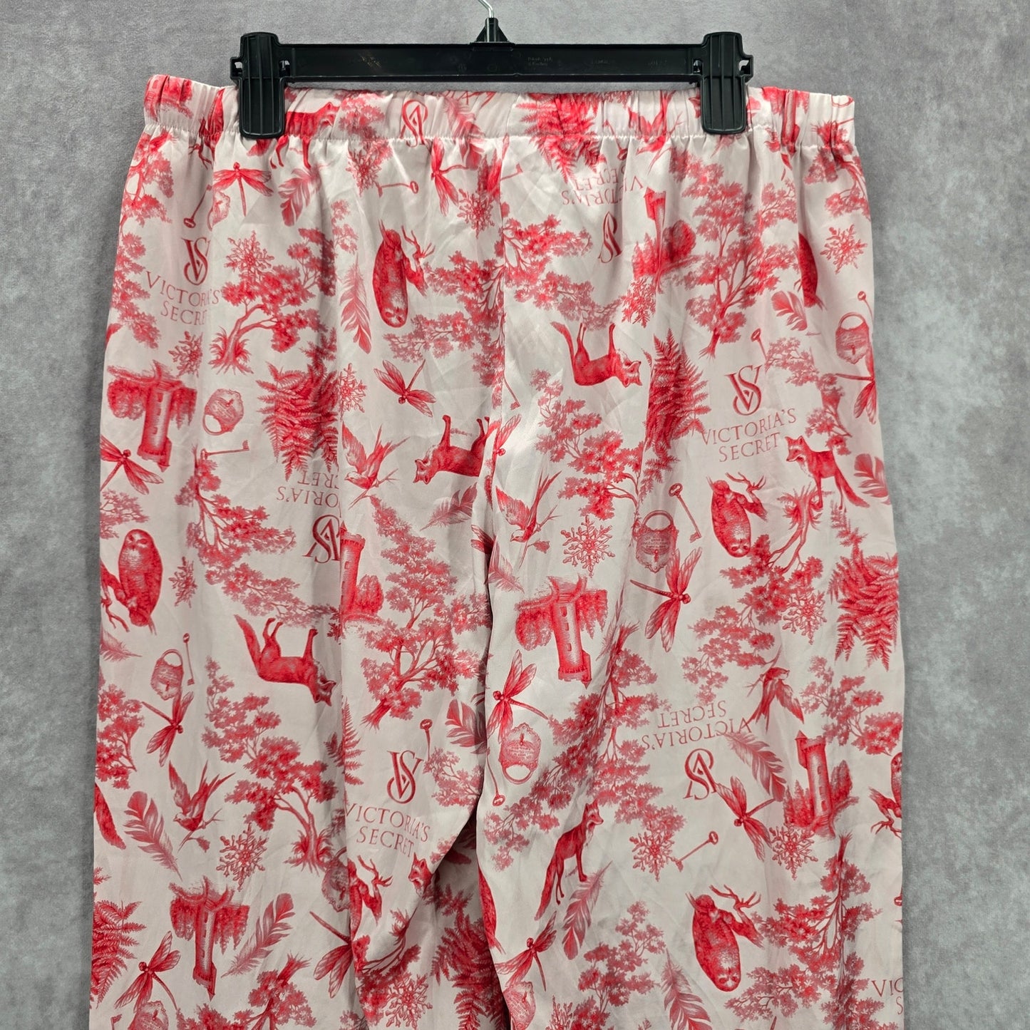 Victoria Secret Pink Floral Animal Print Vintage Y2K Pullon Pajama Pants L Large