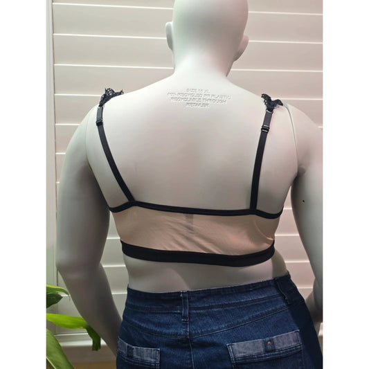 Torrid Black Lace Floral Fairy Bridal Cottage Core Bralette Plus Size 2X