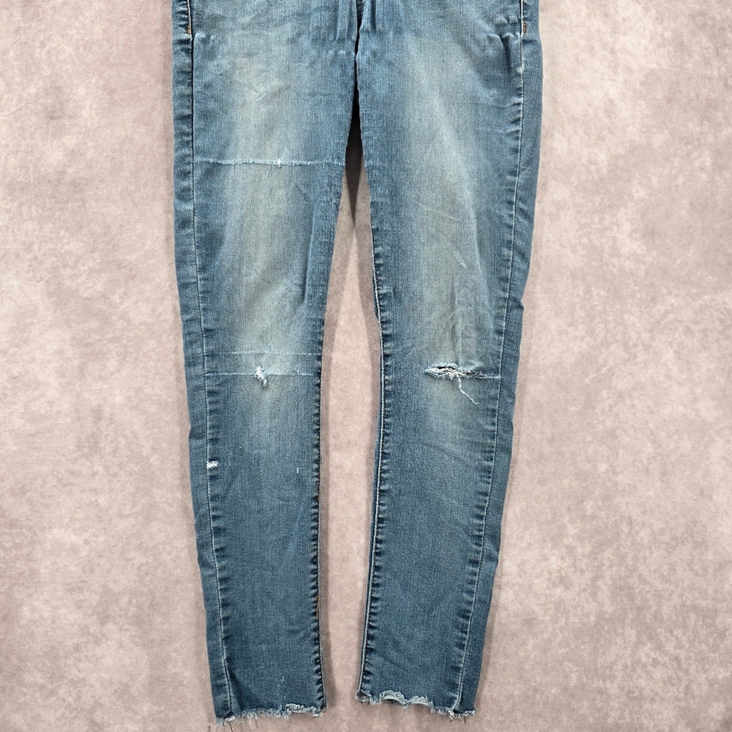 063. S.O.N.G Perfect High Rise Skinny Ankle Grazer Blue Denim Jeans 3/26