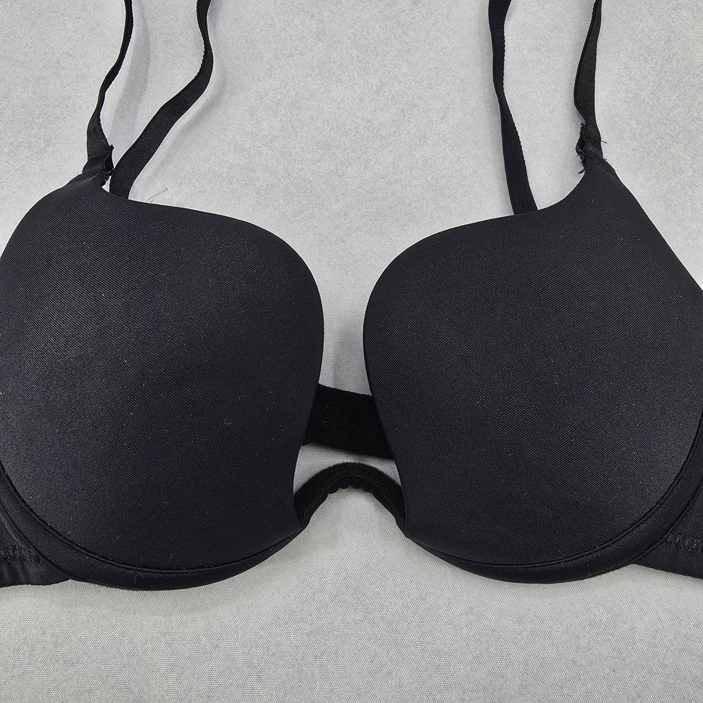 Black Padded Wired Push Up Plunge Bra Bikini Bralette Swim Top 34B