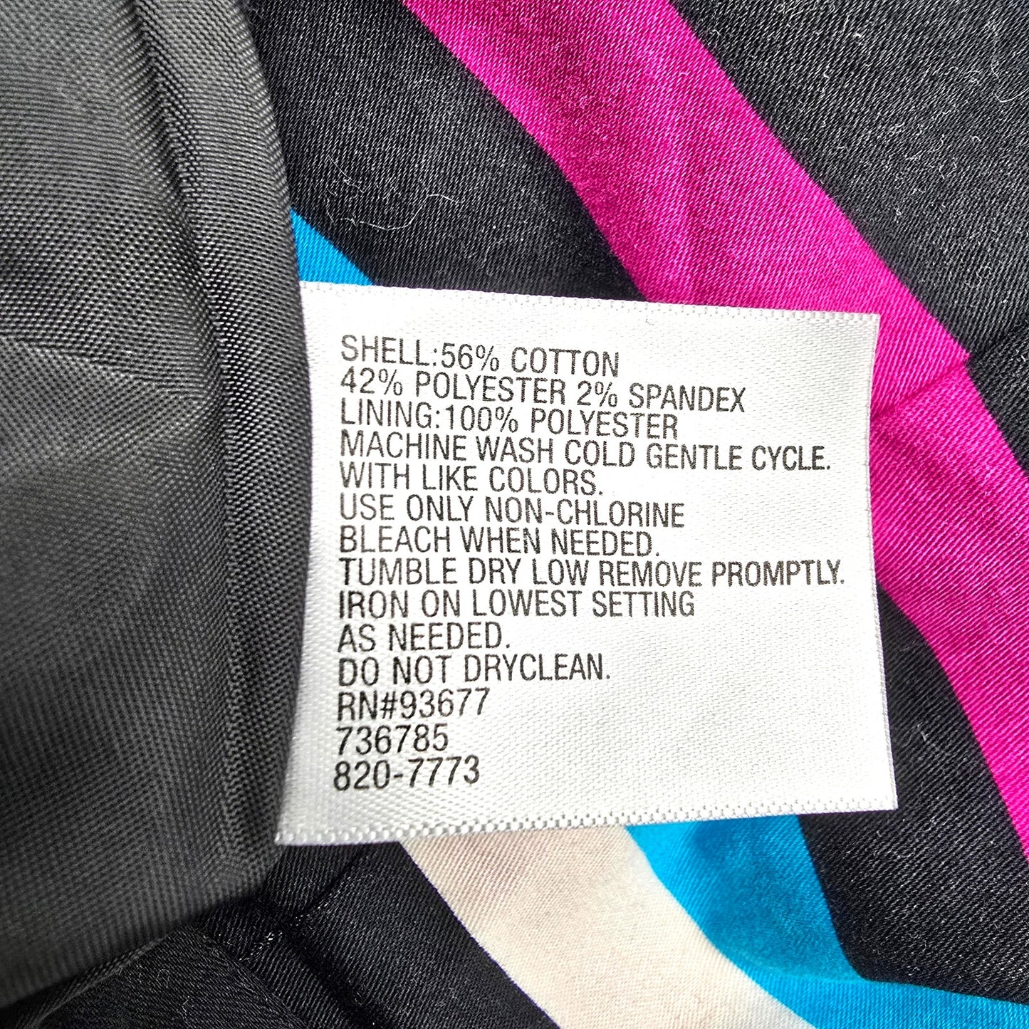 Worthington Black Yellow Stripe Zip Short Mini Retro Cotton Club Skirt Plus 18