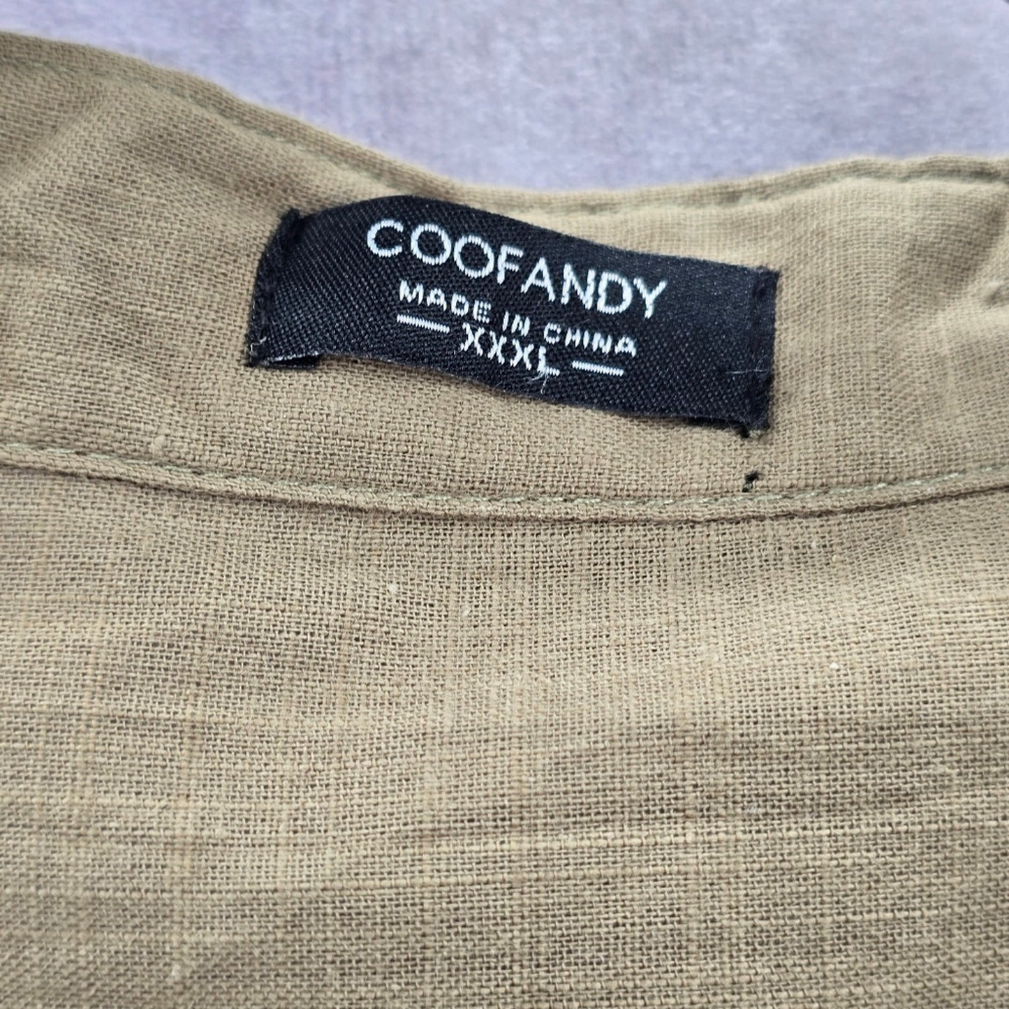 211. Coofandy Green Long Sleeve Cotton Top Plus XXXL