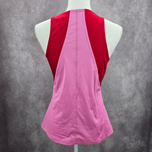 Fila White Red Pink Muscle Tee Tank Sleeveless Activewear Sportswear Top Small