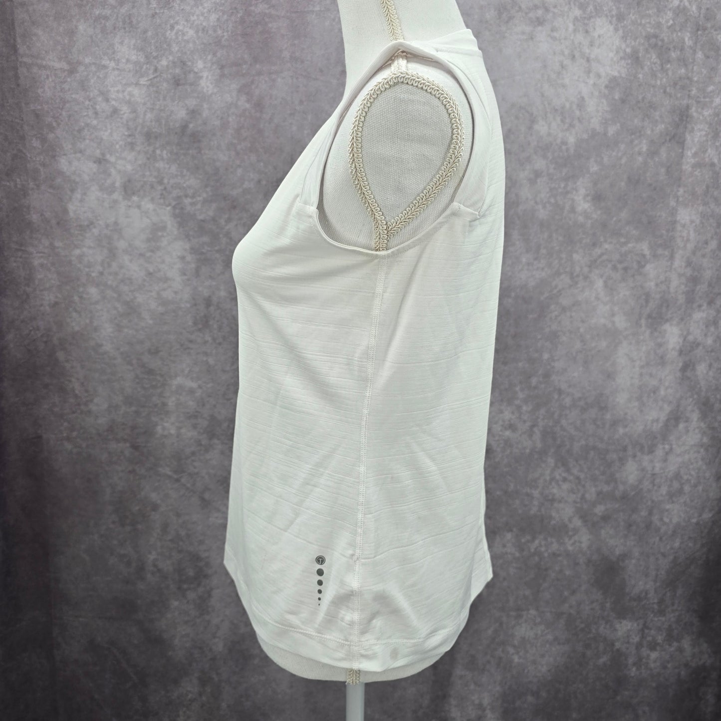 Talbots White Sportswear UPF 50+ Protection Active Tank Top Small Petite SP