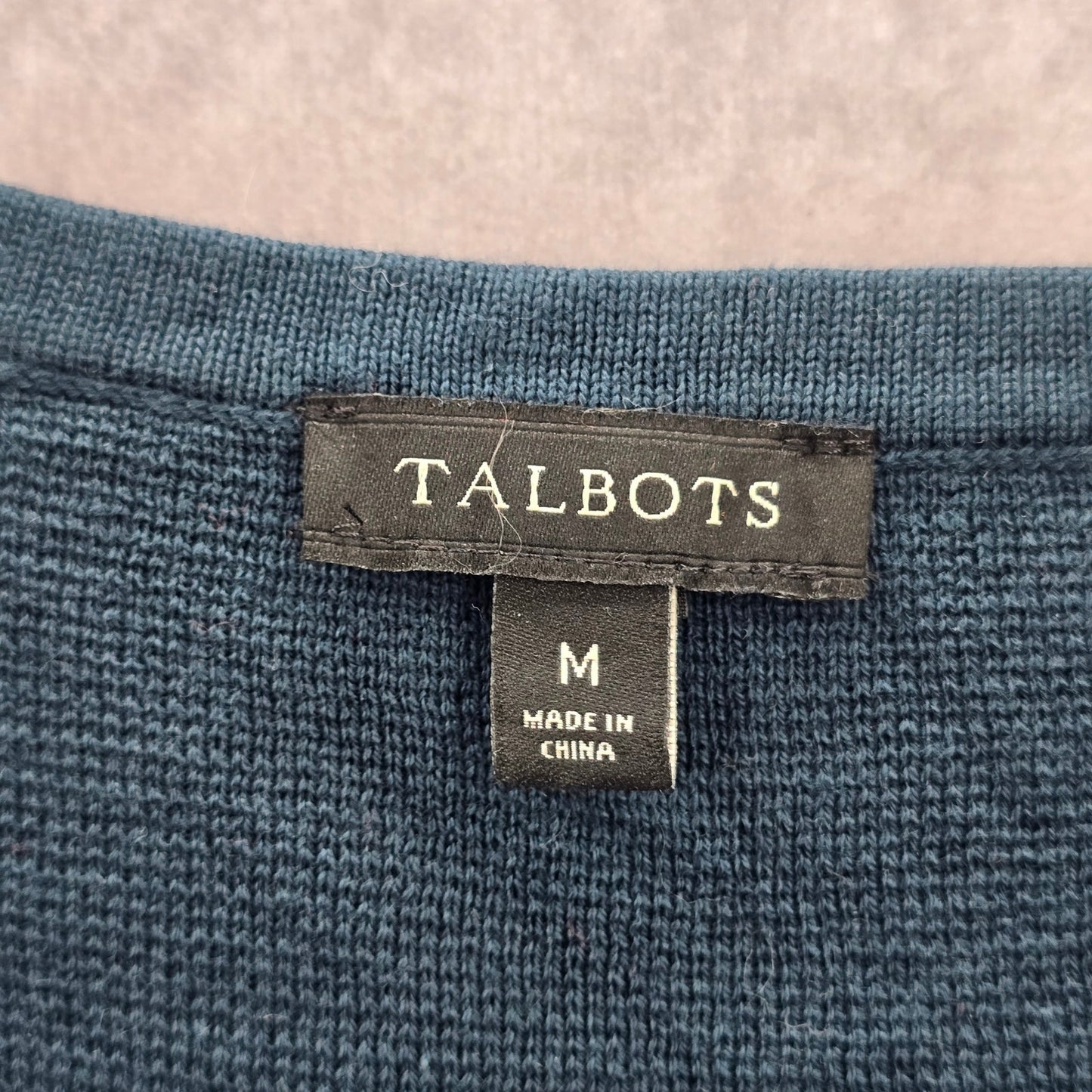 Talbots Green Sleeveless Vest Cotton Modal Preppy Sweater Top M Medium