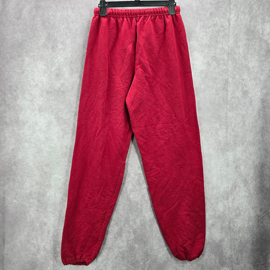 Red Oak Red Pullon Trousers Jogger Cotton Sweatpants Fleece Bottom Pants S Small