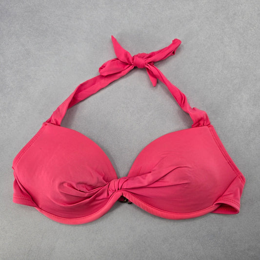 Mossimo Pink Halter Active Bra Beach Bikini Bralette Swim Top S Small