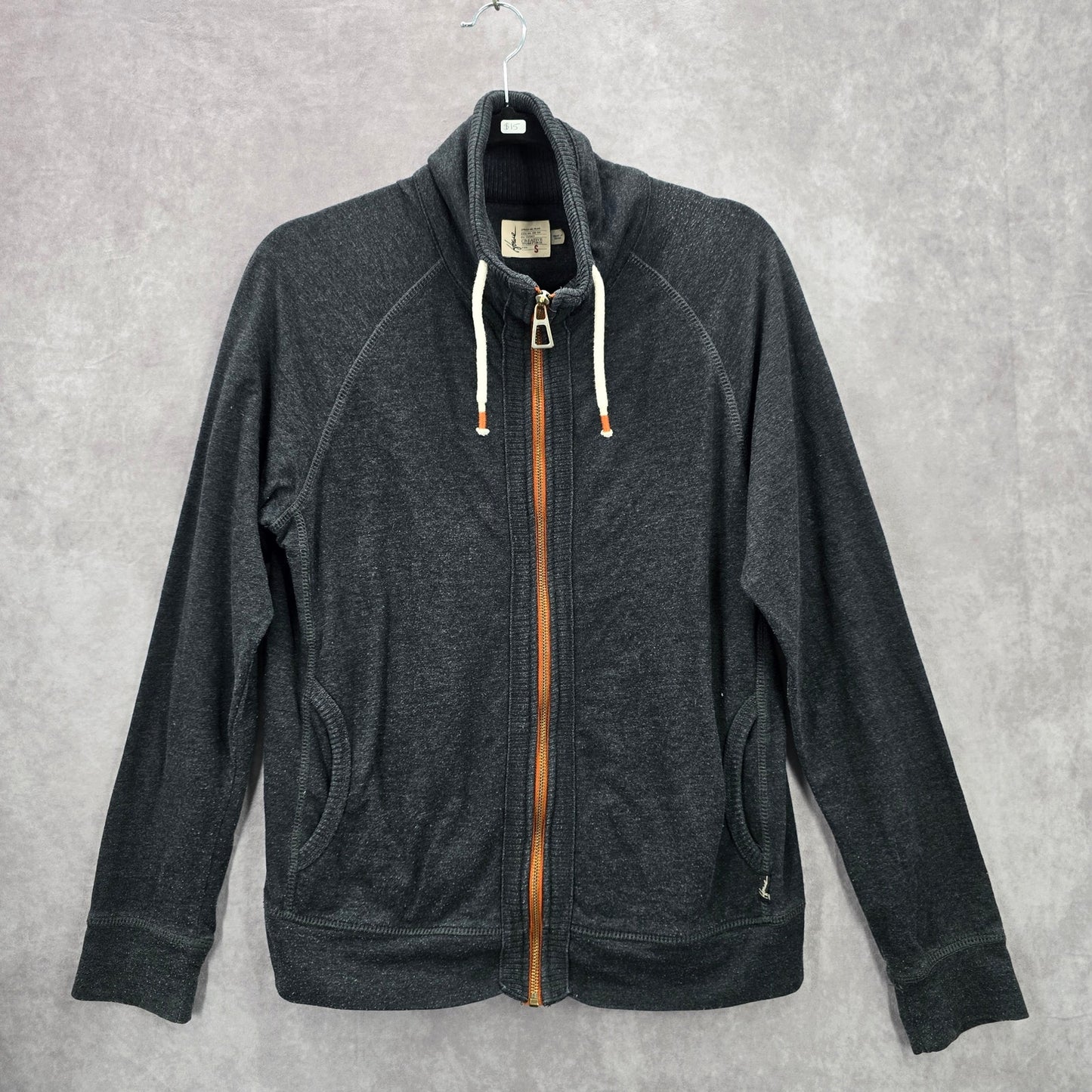 166. Howe Creative Workforce Gray Long Sleeve Zipper Sweater Jacket Small
