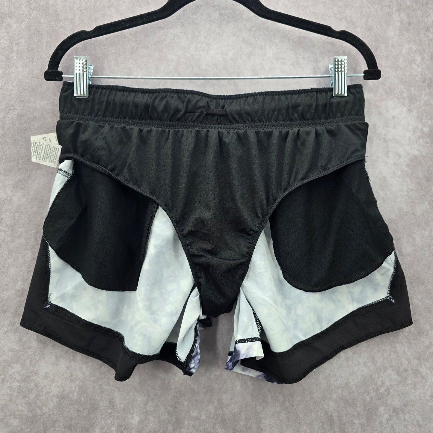 Athletic Works Black Gray White Running Activewear Shorts Pants Bottoms Medium