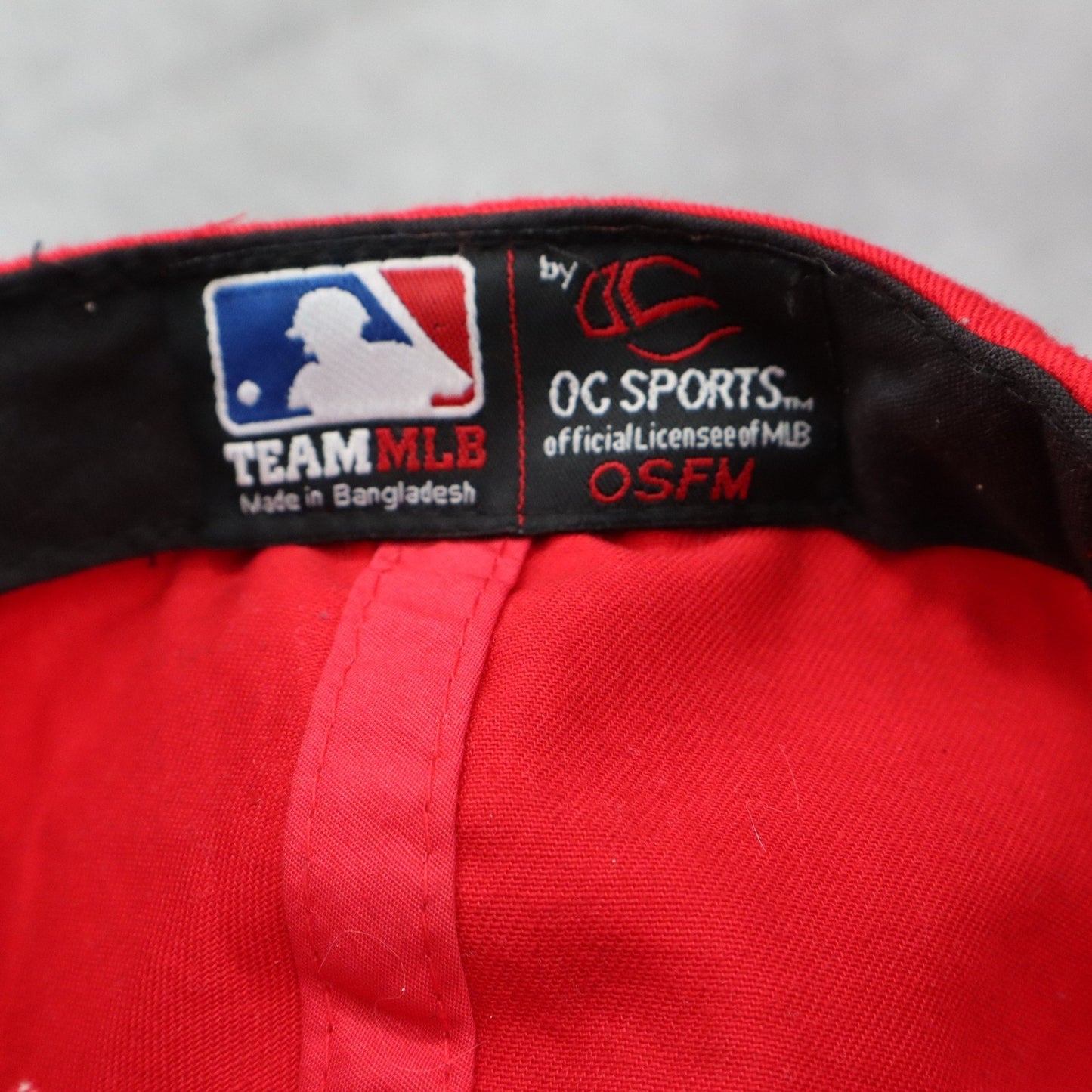 Washington Nationals Red Adjustable Team MLB Athletic OSFM Baseball Cap Hat