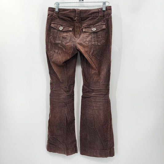 LEI Ashley Trouble Brown Corduroy Junior Girls Y2k Flare Regular 1 Small