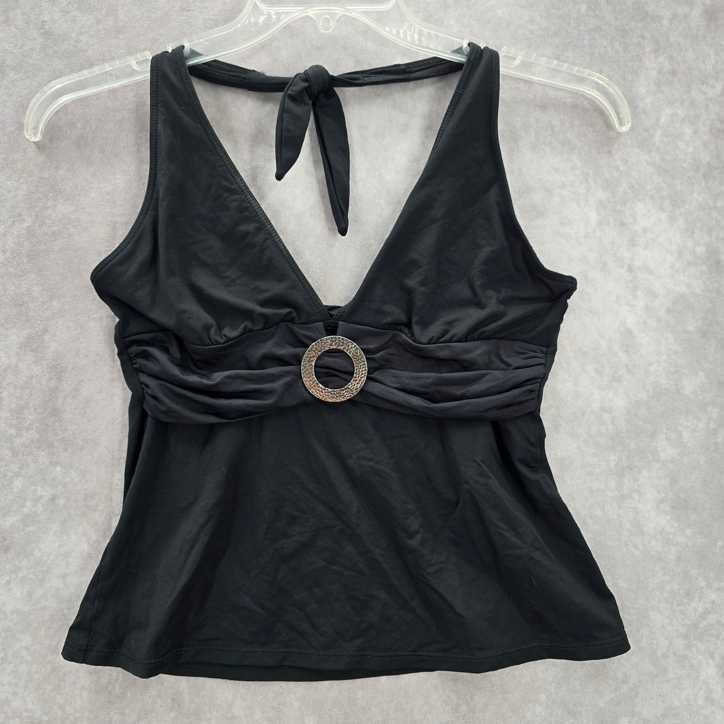 La Blanca Black Halter Tie Swimwear Tankini Tank Top Medium M 8