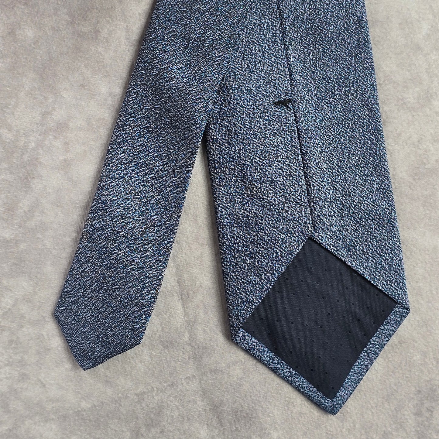 ChenOne Italy Blue Jacquard Plain Executive Corporate Silk Neck Tie Men's