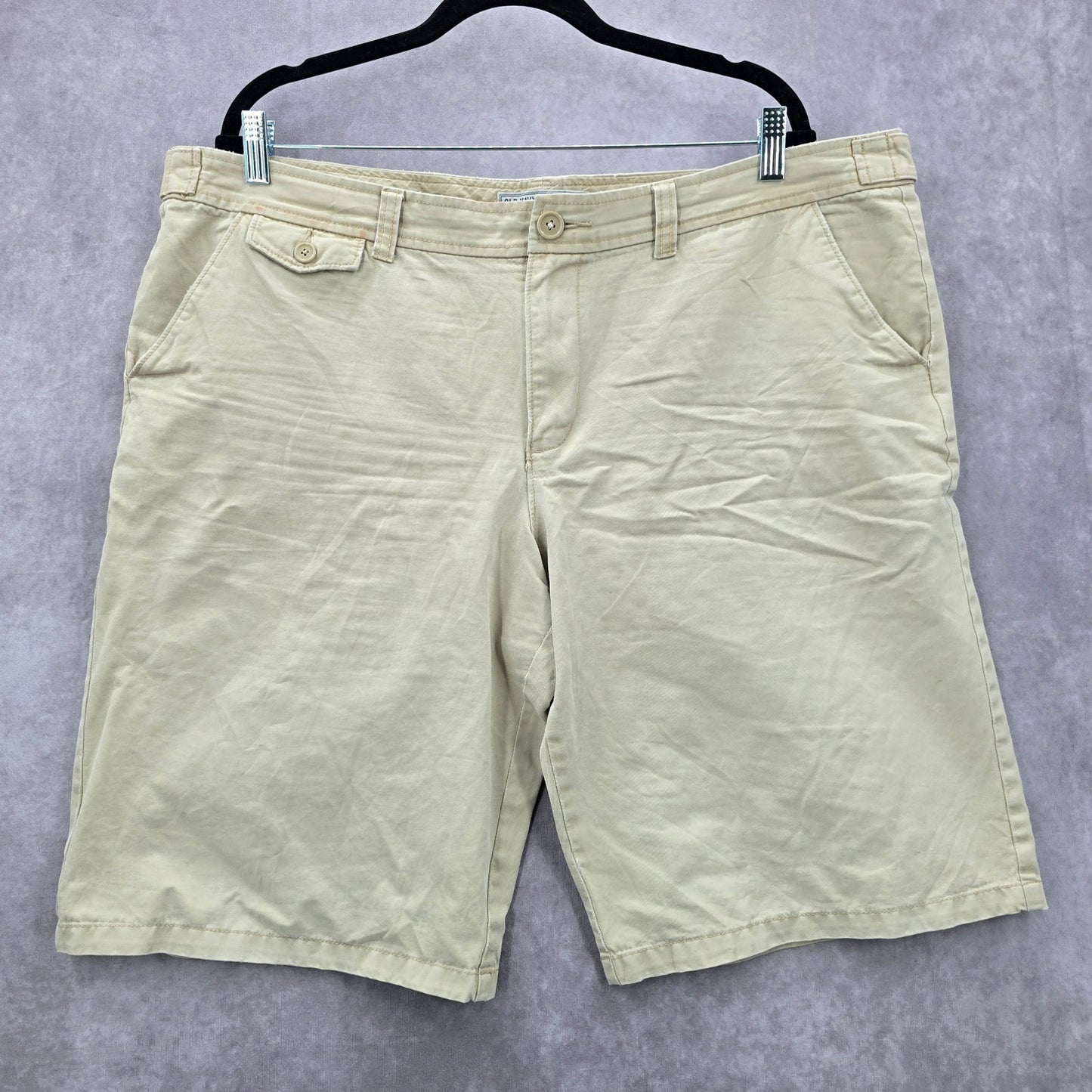 Old Navy Tan Khaki Low Waist Cotton Bottoms Pants Shorts Plus 20