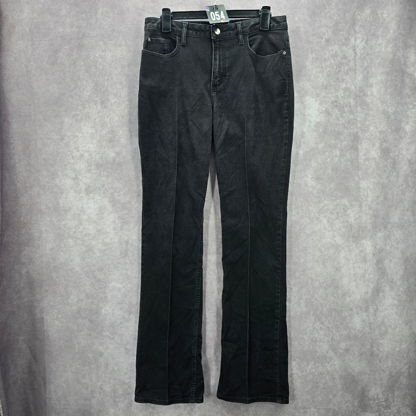 054. Lee Riders Midrise Bootcut Black Straight Denim Jeans 12M