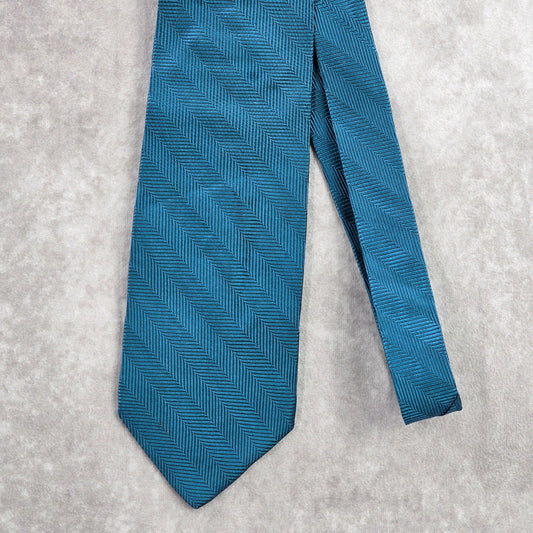 Jos. A. Bank Blue Stripe Repp Geometric 100% Silk Italy Men's Neck Tie NWOT