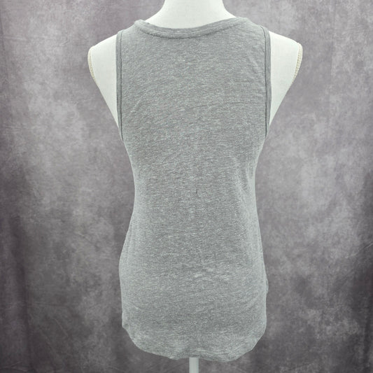 Old Navy Active Gray Warrior Tank Semi Fitted Sleeveless Activewear Top Small