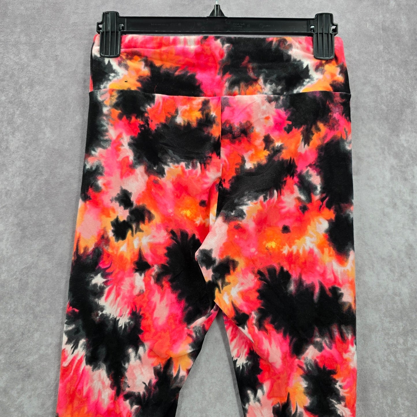 No Boundaries Orange Pink Tie Dye Stretch Skinny Junior Ankle Legging M Medium