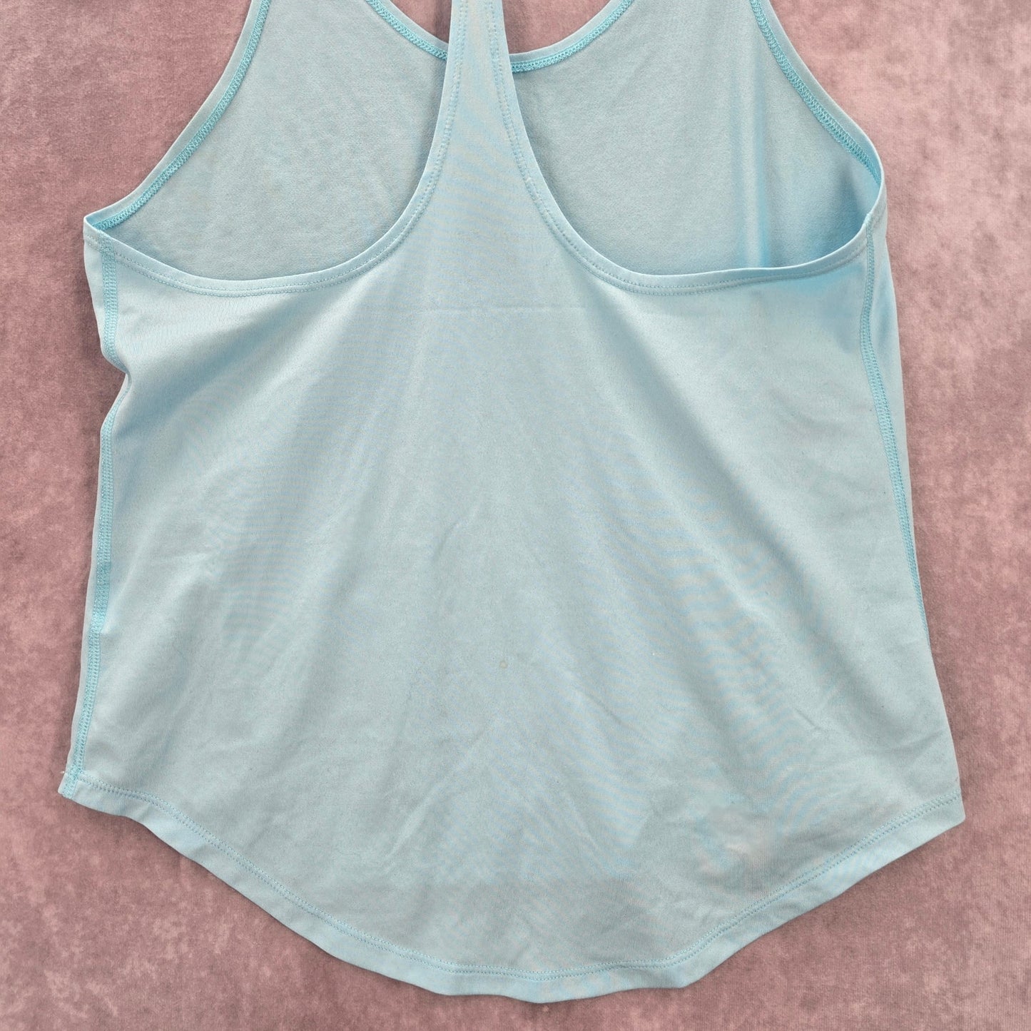 Nike Dri Fit Blue Racerback Athletic Active Sports Tank Top Small