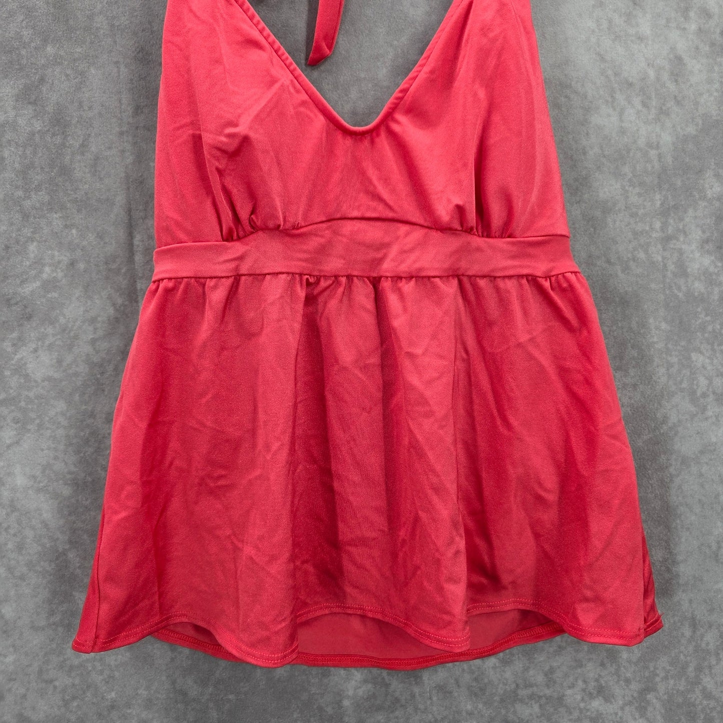 Venus Pink Halter Padded Swimwear Swimsuit Tankini Tank Top Medium M 10