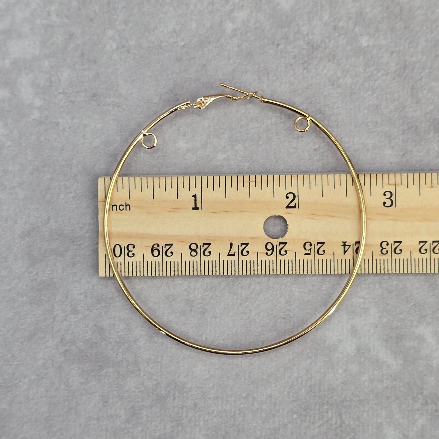 Gold Hoop Long Large Hook Boho Dangle Fashion Jewelry Earrings NWT JB2-33