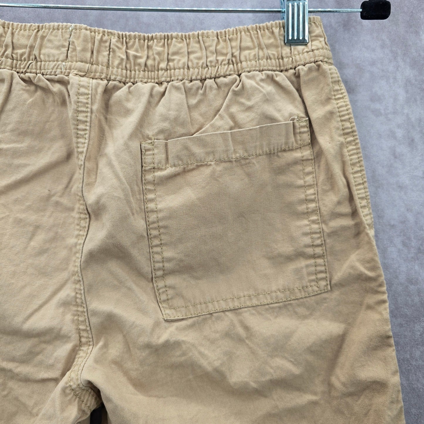 Children's Place Tan Khaki Cotton Pullon Elastic Uniform Bottoms Boys Pants 12