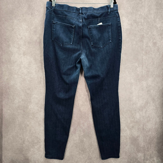 Time and Tru Blue Skinny Stretch Pullon Jegging Bottoms Pants Plus XXL 2XL