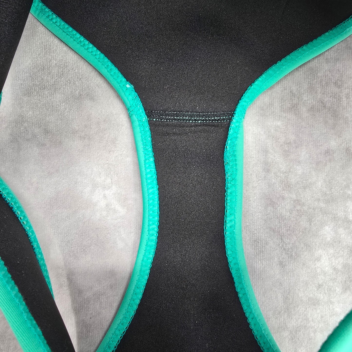 Green Black Medium Cheeky Rash Guard Bikini Bottom Swimwear