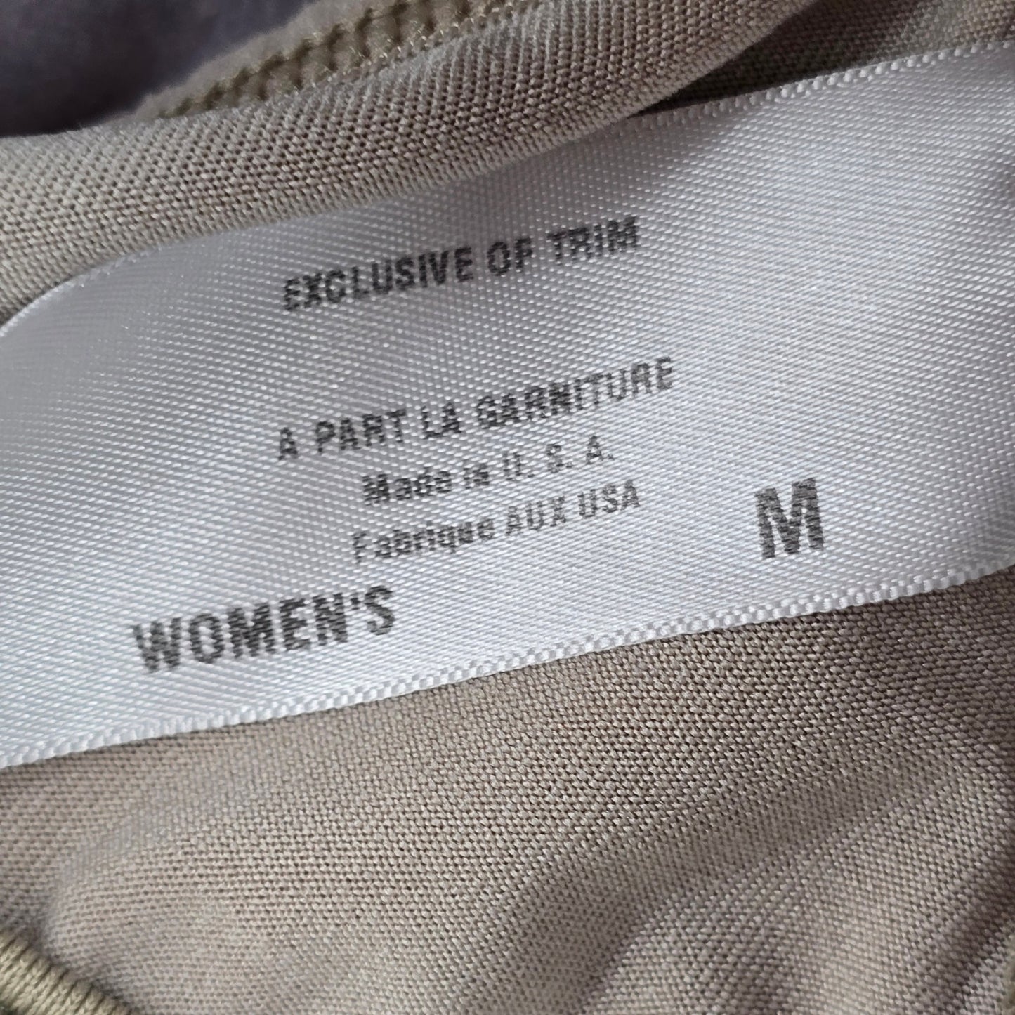 Patagonia Tan Khaki Racerback Sports Bra Medium