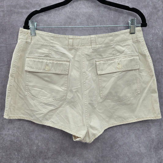 Jones New York Sport Khaki Flat Front Bermuda Bottoms Pants Shorts Plus 14
