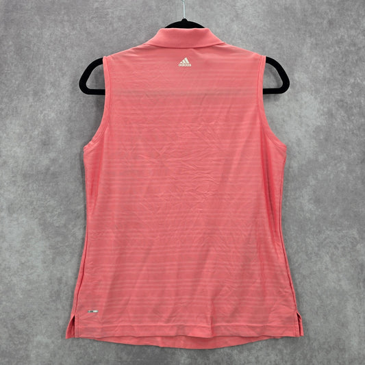 Adidas Pink Flamingo Clima Cool Golf Sports Active Sleeveless Shirt Top M Medium