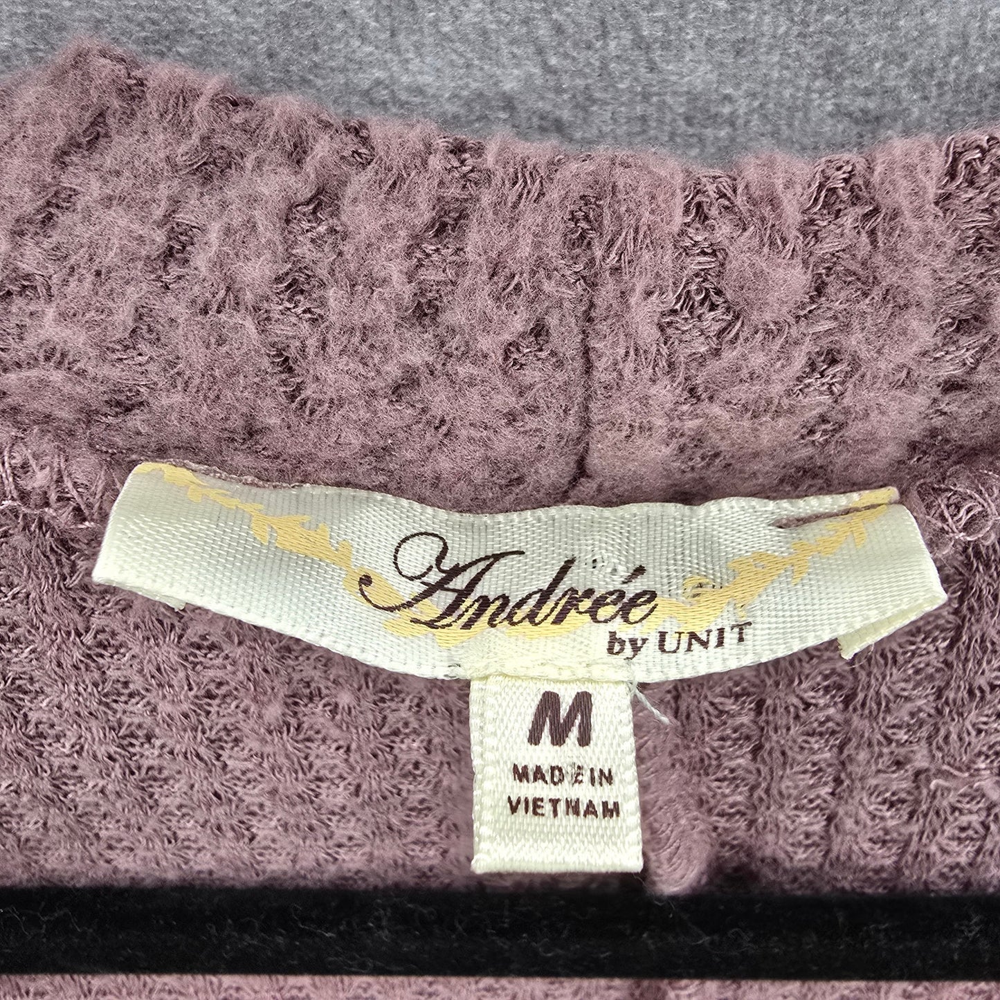 Andree by Unit Purple Long Sleeve Cold Shoulder Collar Sweater Cardigan Medium